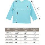 Baby Girls' Basic Long Sleeve Round Neck T-Shirt / 12 to 24 Months