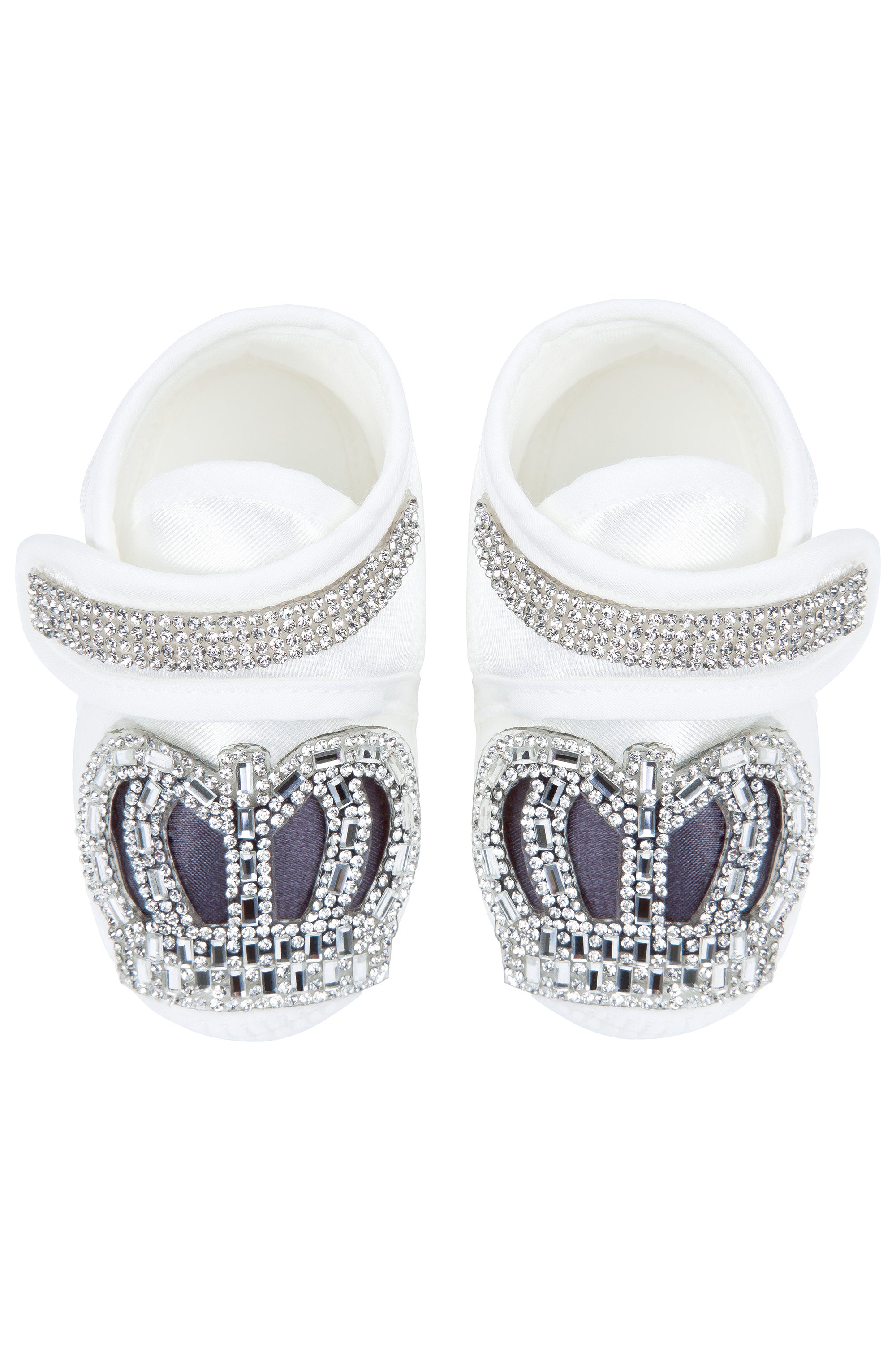 Jeweled crown newborn layette with footie, hat, mittens with bows, & shoes; perfect for Christmas gift ideas