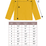 Girls' Solid Cotton Shirt Basic Long Sleeve Turtleneck T-Shirt / Toddler LILAX