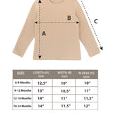 Baby Girls' Basic Long Sleeve Round Neck T-Shirt / 6 to 12 Months LILAX