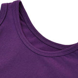 Girls' Soft Solid Cotton Blend Racerback Tank Top / 11-12 Years LILAX