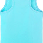 Girls' Soft Solid Cotton Blend Racerback Tank Top / 11-12 Years LILAX