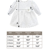 Baby white lace dress with flower attached belt and matching shoes & headband; for christening & Christmas gift ideas