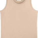 Girls' Soft Solid Cotton Blend Racerback Tank Top / 11-12 Years LILAX