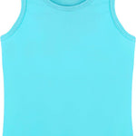 Girls' Soft Solid Cotton Blend Racerback Tank Top / 11-12 Years LILAX