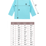 Toddler Cotton Long Sleeve Basic Crewneck T-Shirt