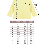 Toddler Cotton Long Sleeve Basic Crewneck T-Shirt