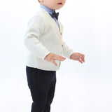 Toddler and Little Boys Cardigan Long Sleeve V-Neck Classic Knit School Sweater