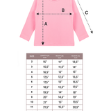 Toddler Cotton Long Sleeve Basic Crewneck T-Shirt