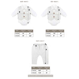 Baby Boy's Gentelman Outfit - Bodysuit Shirt, Vest, Comfy Pants 3-Piece Suit Set