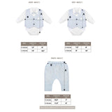 Baby Boy's Gentelman Outfit - Bodysuit Shirt, Vest, Comfy Pants 3-Piece Suit Set