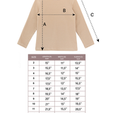 Toddler Cotton Long Sleeve Basic Crewneck T-Shirt