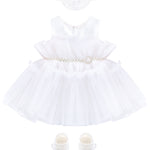 Enchanting Tulle Princess Tutu Bridal Ensemble with Coordinating Shoes and Headband LILAX