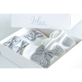 Gift Set for Newborn Baby Boy with Crown Jewels Layette 4 Piece LILAX