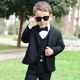 Boys Formal Suit Dresswear 5 Piece Suit Set LILAX