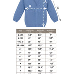 Classic Knit V-Neck Cardigan Sweater for Baby & Toddler Boys with Long Sleeves OZAK TRIKO (MUSTAFA CENGIZ OZBOZ )