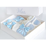 Gift Set for Newborn Baby Boy with Crown Jewels Layette 4 Piece LILAX