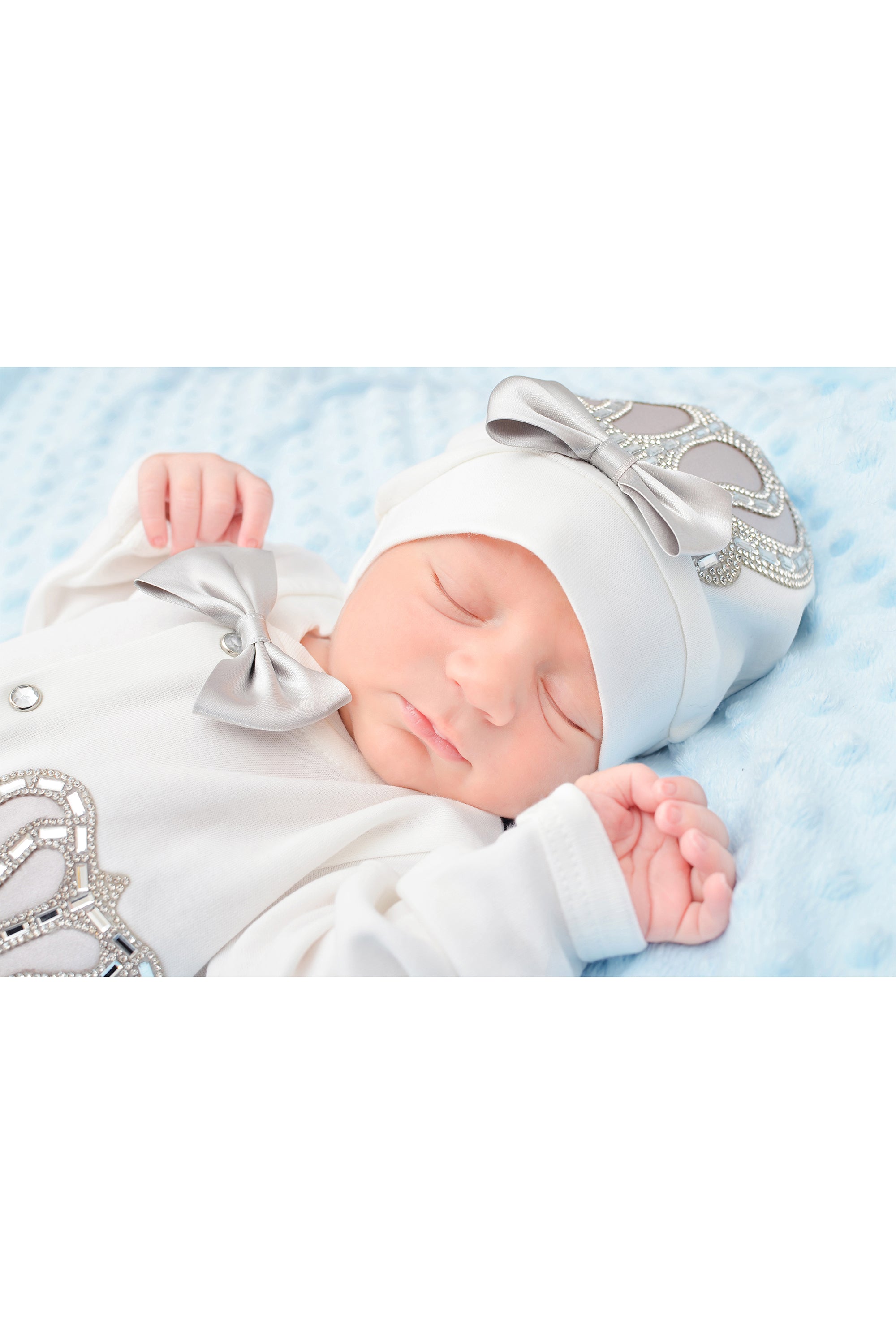 Crown Jewels Layette 3-Piece Gift Set for Newborn Baby Boys LILAX