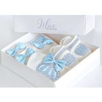 Baby Boy 4 Piece Layette Gift Set with Crown Jewels 0-3 Months lilax