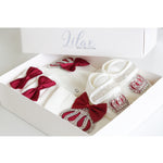 Gift Set for Newborn Baby Boy with Crown Jewels Layette 4 Piece LILAX