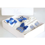 Baby Boy 4 Piece Layette Gift Set with Crown Jewels 0-3 Months lilax