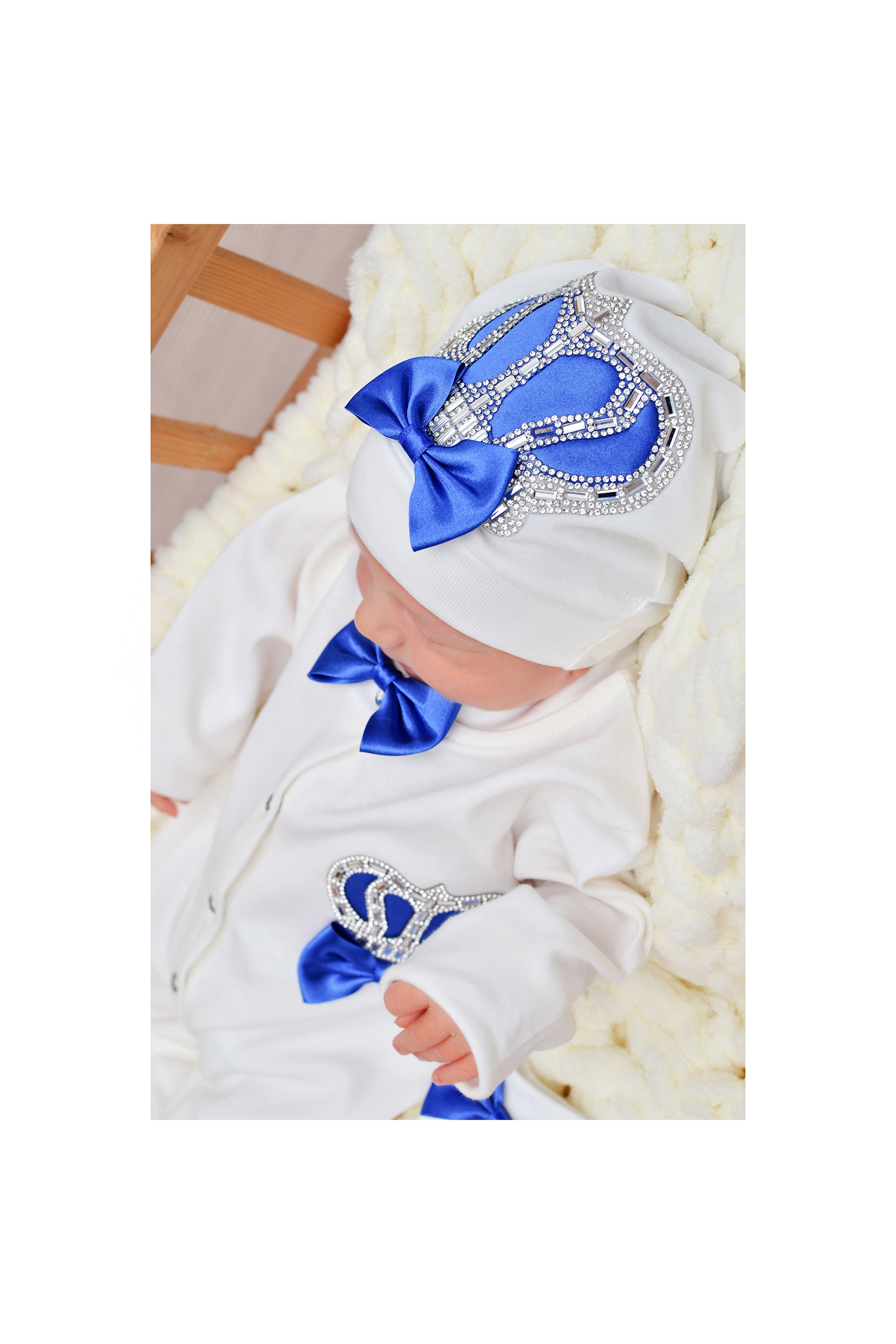 Crown Jewels Layette 3-Piece Gift Set for Newborn Baby Boys LILAX