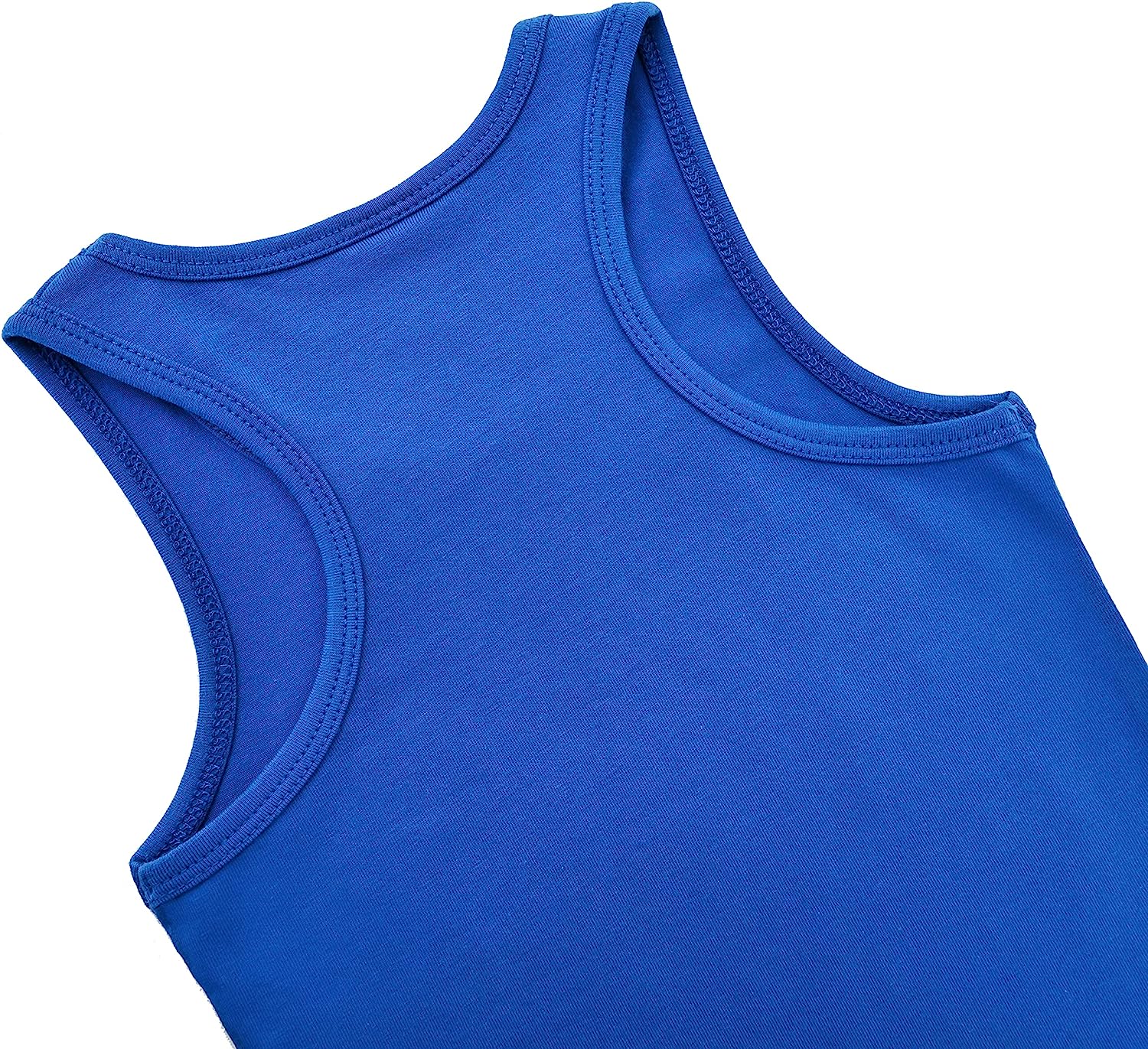 Girls' Soft Solid Cotton Blend Racerback Tank Top / 11-12 Years LILAX