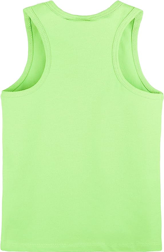 Girls' Soft Solid Cotton Blend Racerback Tank Top / 11-12 Years LILAX