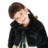 Girls Cozy Faux Fur Bolero Jacket Shrug Flower Girl Dress Coat