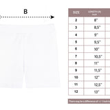 Girls cotton basic solid short; best for baby girl clothes & christmas gift ideas