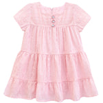 Squareneck cotton girls dress with flower embroidery; perfect for baby clothes & Christmas gift ideas 