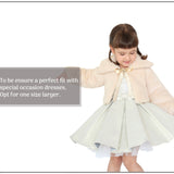 Girls Cozy Faux Fur Bolero Jacket Shrug Flower Girl Dress Coat