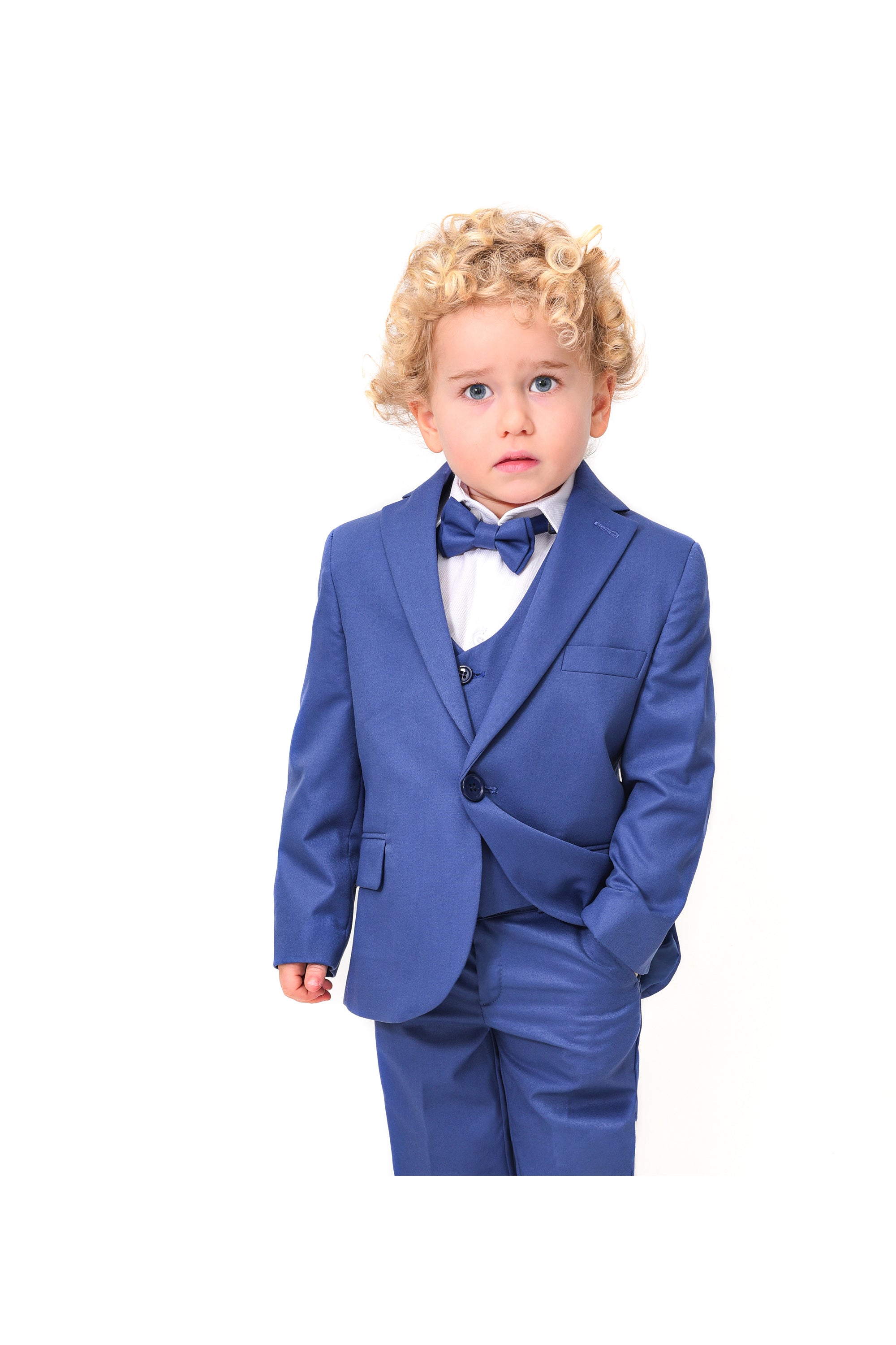 Boys Formal Suit Dresswear 5 Piece Suit Set LILAX