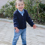 Classic Knit V-Neck Cardigan Sweater for Baby & Toddler Boys with Long Sleeves OZAK TRIKO (MUSTAFA CENGIZ OZBOZ )