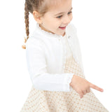 Baby Girls' Bolero Shrug Knit Long Sleeve Button Closure Cardigan LILAX