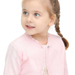 Baby Girls' Bolero Shrug Knit Long Sleeve Button Closure Cardigan LILAX