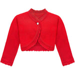 Baby Girls' Bolero Shrug Knit Long Sleeve Button Closure Cardigan