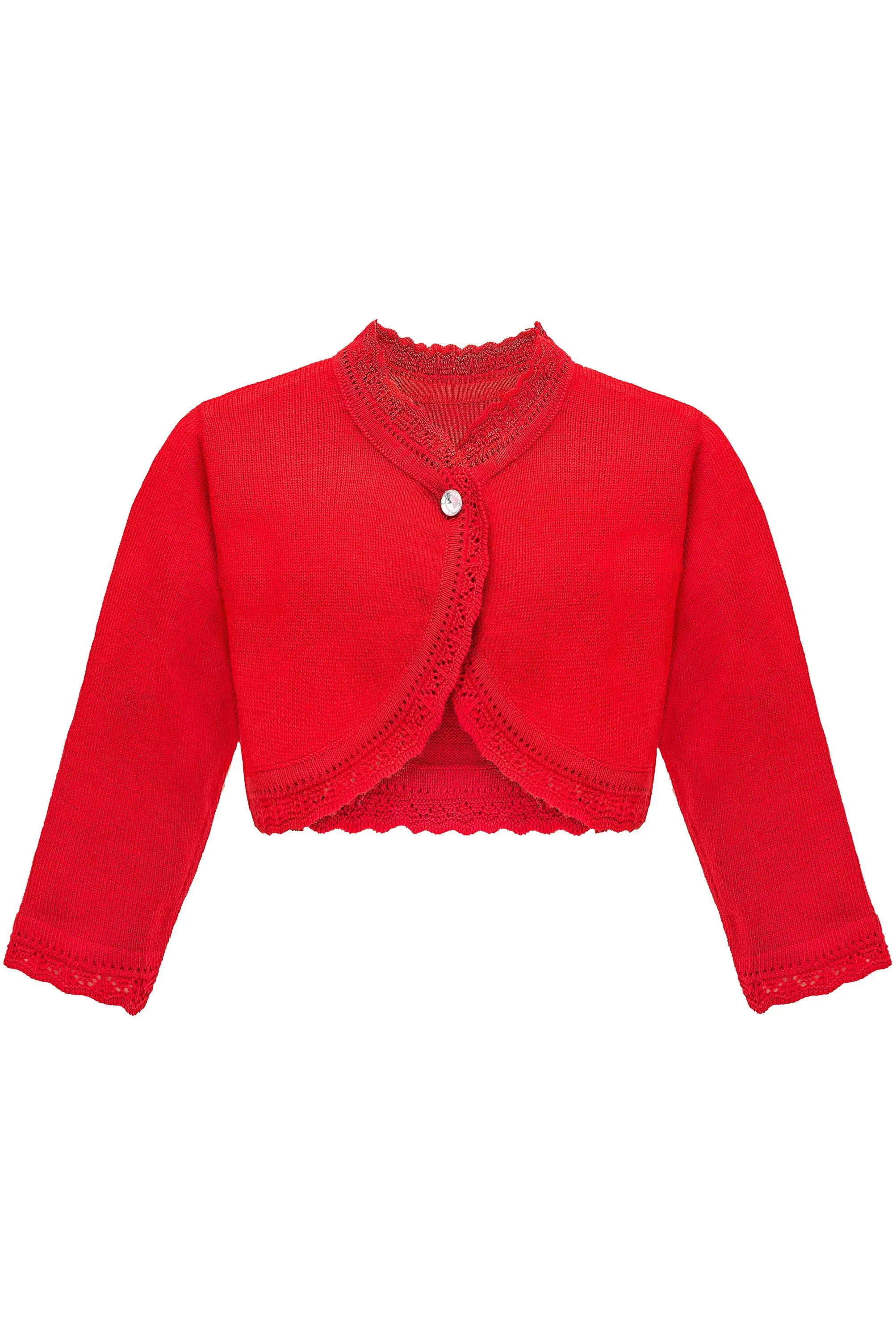 Baby Girls' Bolero Shrug Knit Long Sleeve Button Closure Cardigan