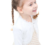 Baby Girls' Bolero Shrug Knit Long Sleeve Button Closure Cardigan LILAX