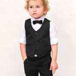 Boys Formal Suit 4 Piece Vest Pants and Tie Dresswear Set / 6 to 12 Years LILAX