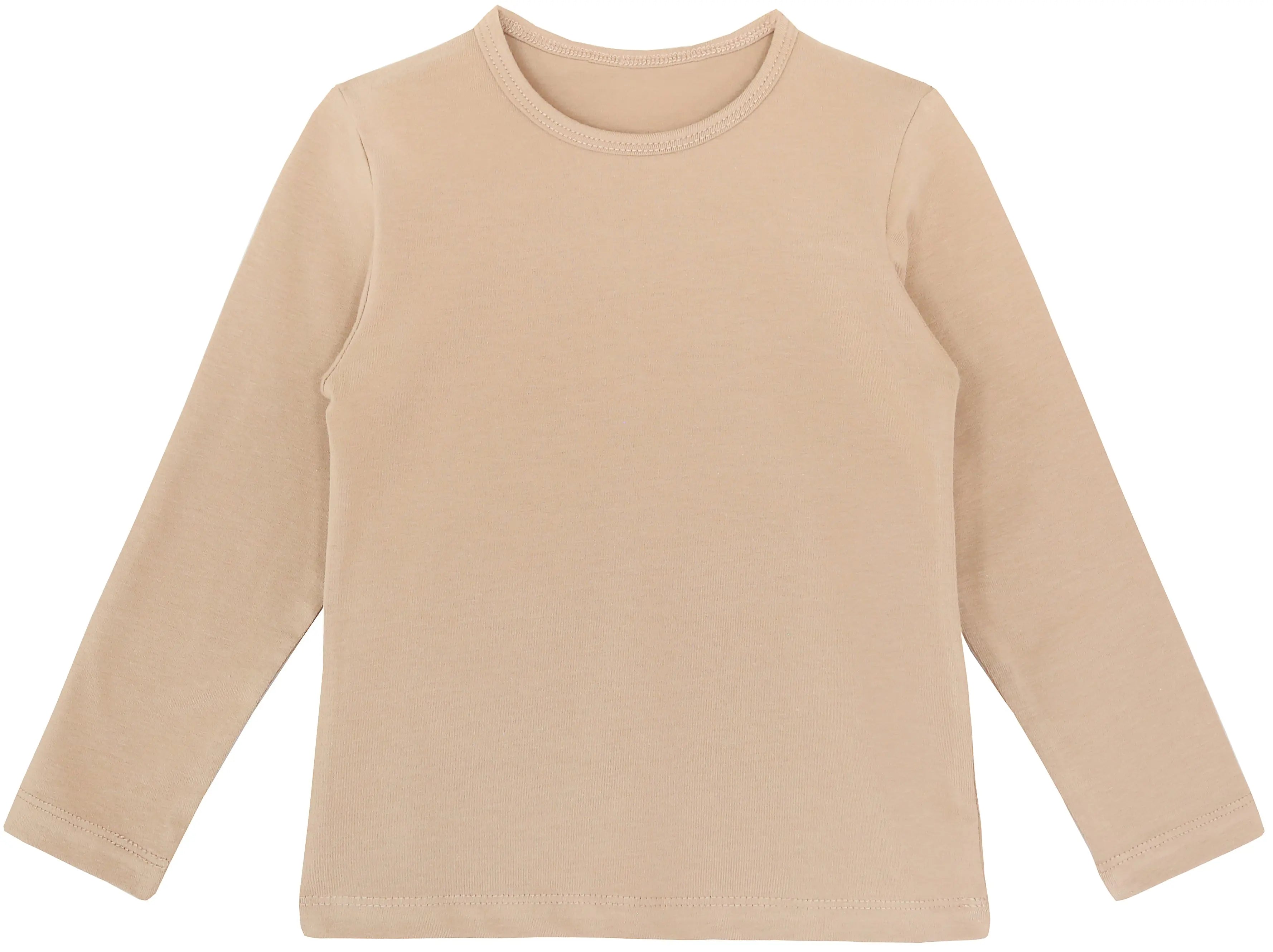 Girls cotton basic solid crewneck t-shirt; best for baby girl clothes & christmas gift ideas