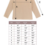 Girls' Basic Crewneck Long Sleeve Cotton T-Shirt  / 5 to 7 Years lilax