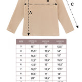 Girls' Basic Crewneck Long Sleeve Cotton T-Shirt  / 5 to 7 Years lilax