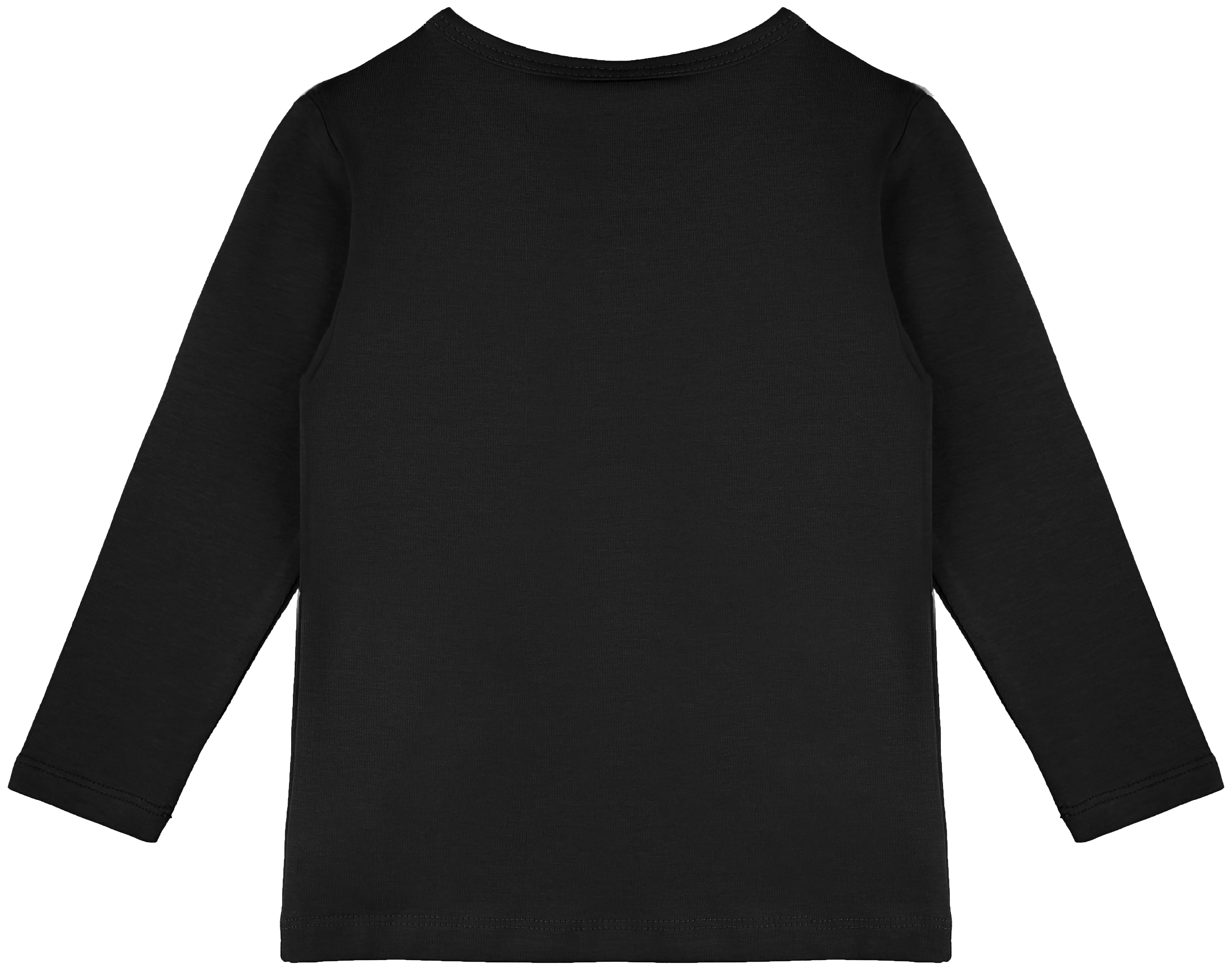 Girls' Basic Crewneck Long Sleeve Cotton T-Shirt  / 5 to 7 Years lilax