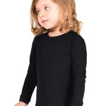 Girls' Basic Crewneck Long Sleeve Cotton T-Shirt  / 5 to 7 Years lilax