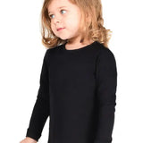 Girls' Basic Crewneck Long Sleeve Cotton T-Shirt  / 5 to 7 Years lilax