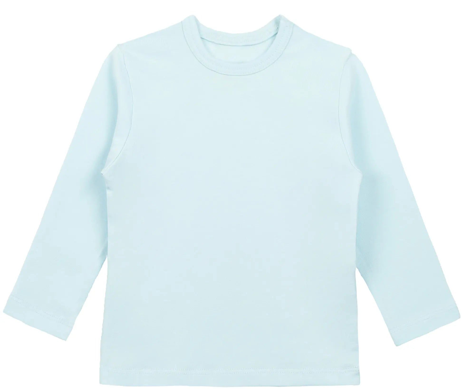 Girls' Basic Crewneck Long Sleeve Cotton T-Shirt  / 5 to 7 Years lilax