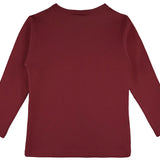 Girls' Basic Crewneck Long Sleeve Cotton T-Shirt  / 5 to 7 Years lilax