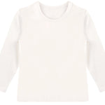 Girls' Basic Crewneck Long Sleeve Cotton T-Shirt  / 5 to 7 Years lilax