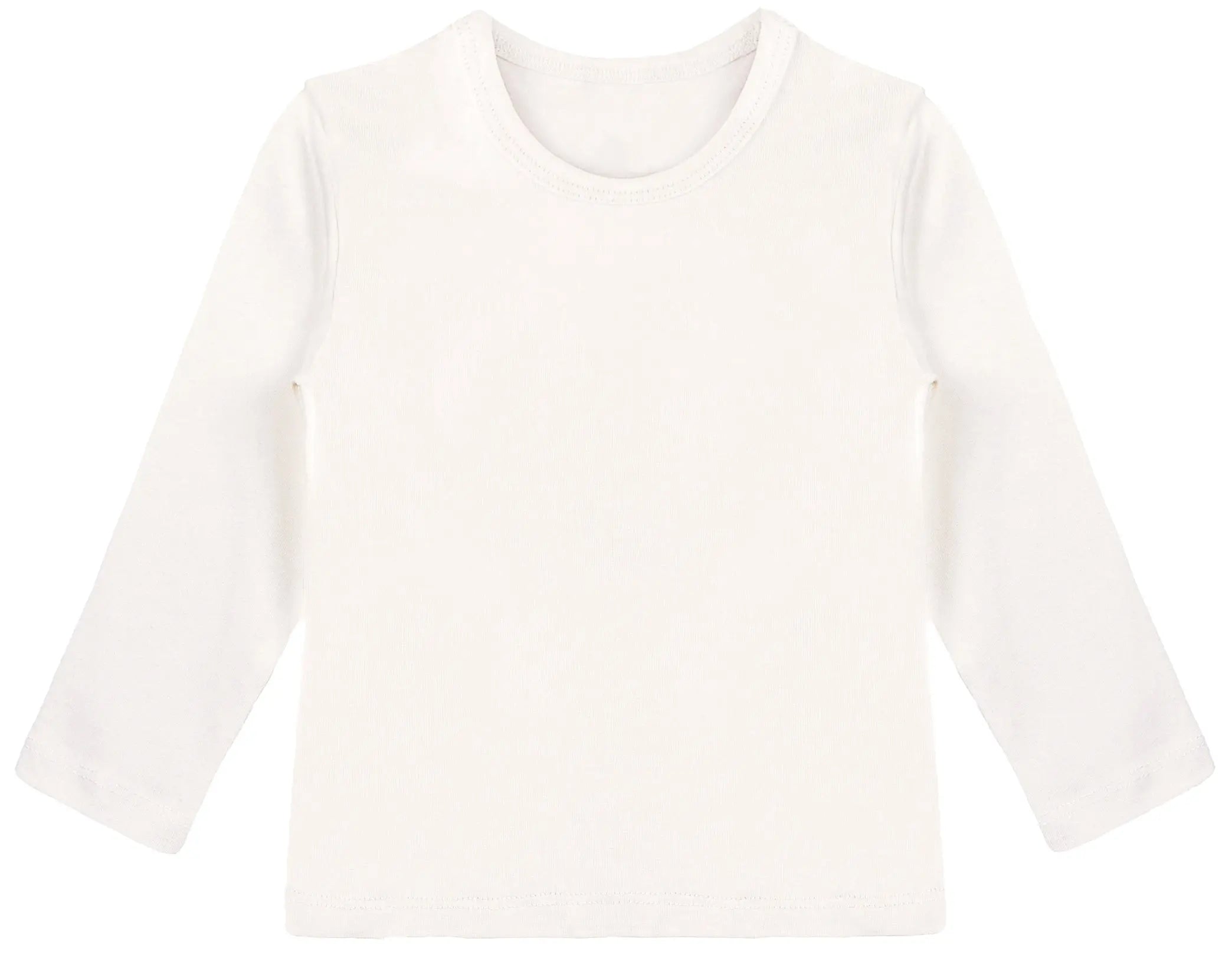 Girls' Basic Crewneck Long Sleeve Cotton T-Shirt  / 5 to 7 Years lilax